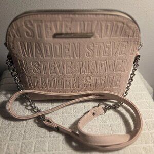 Steve Madden B Marylin Logo Crossbody Pink Purse